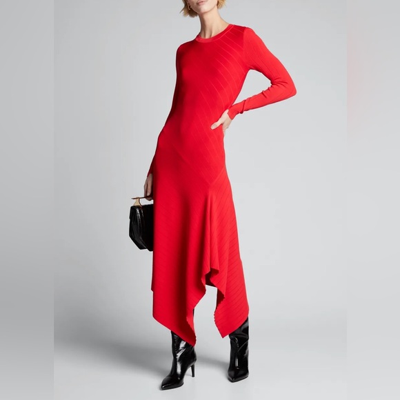 A.L.C Viviana Asymmetrical Long-Sleeve Dress - Picture 3 of 8